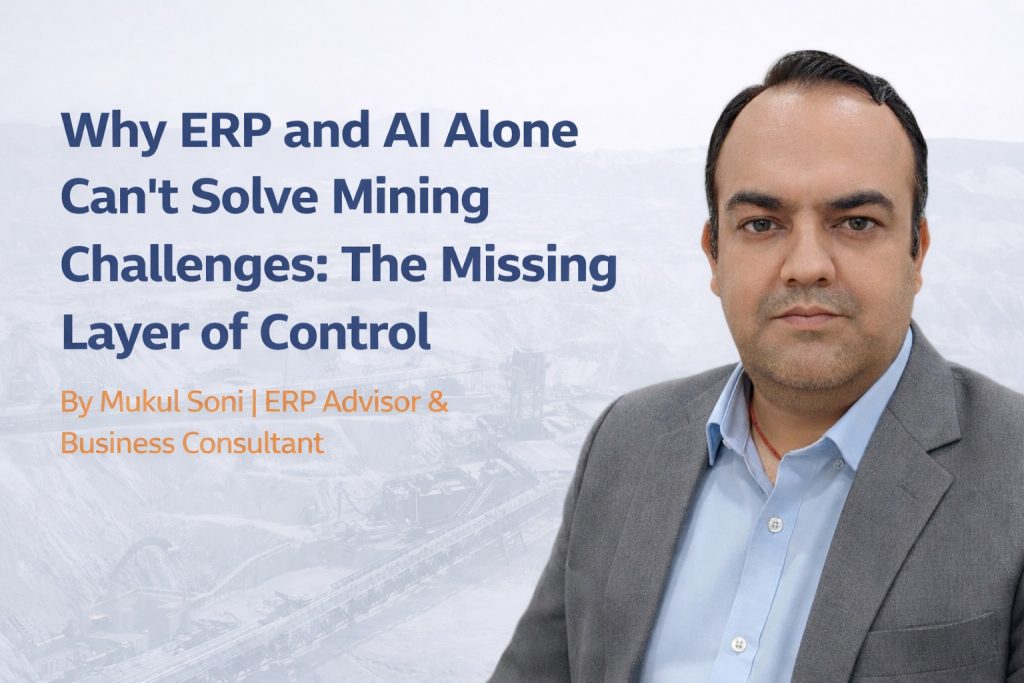 Why ERP and AI alone canโt solve mining challenges โ control layer explained by Mukul Soni